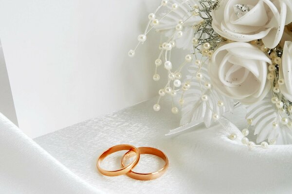 Wedding rings for the celebration