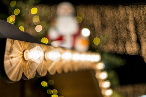 Macro shooting of a festive installation