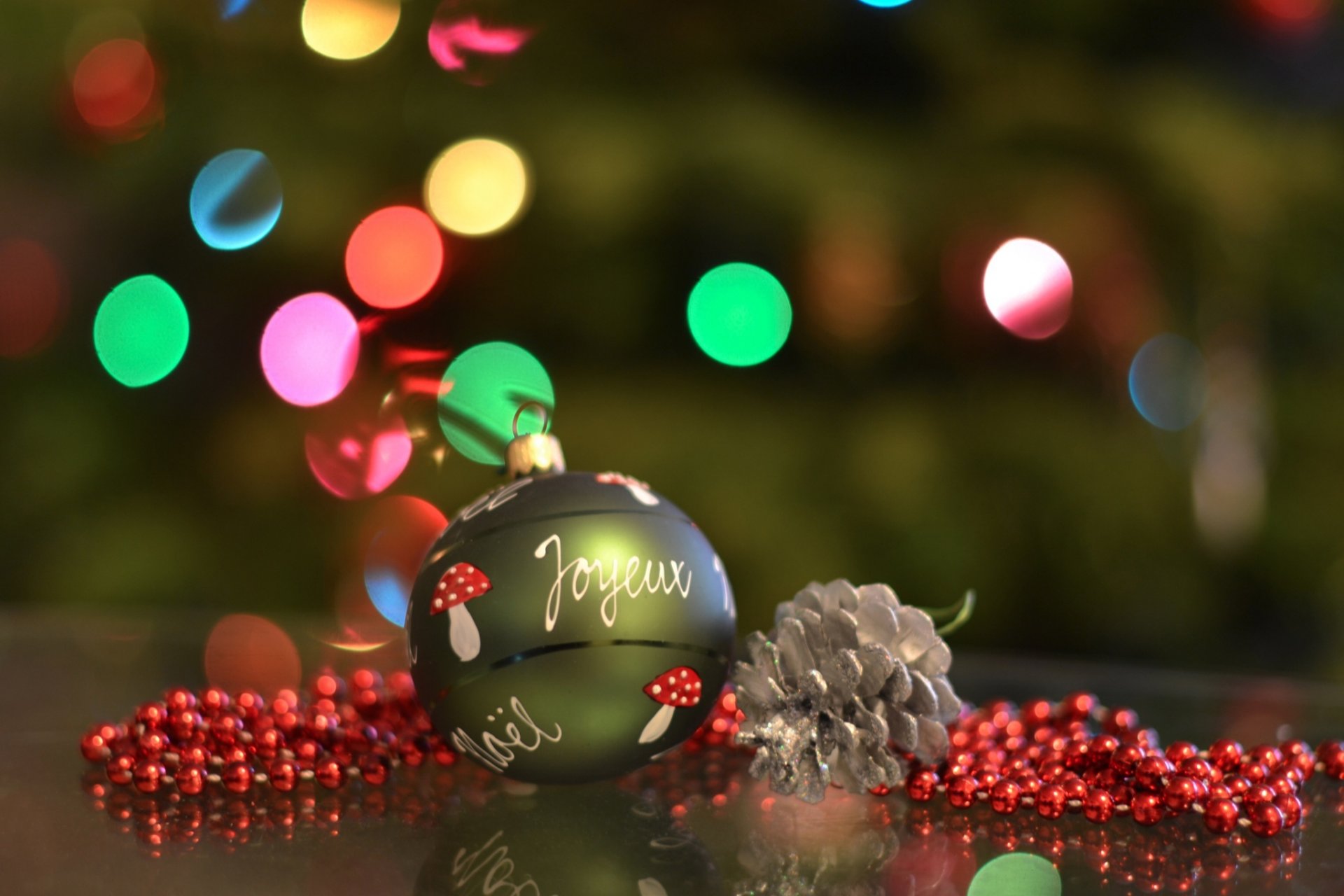 arbre de noël jouet décoration boule lumières