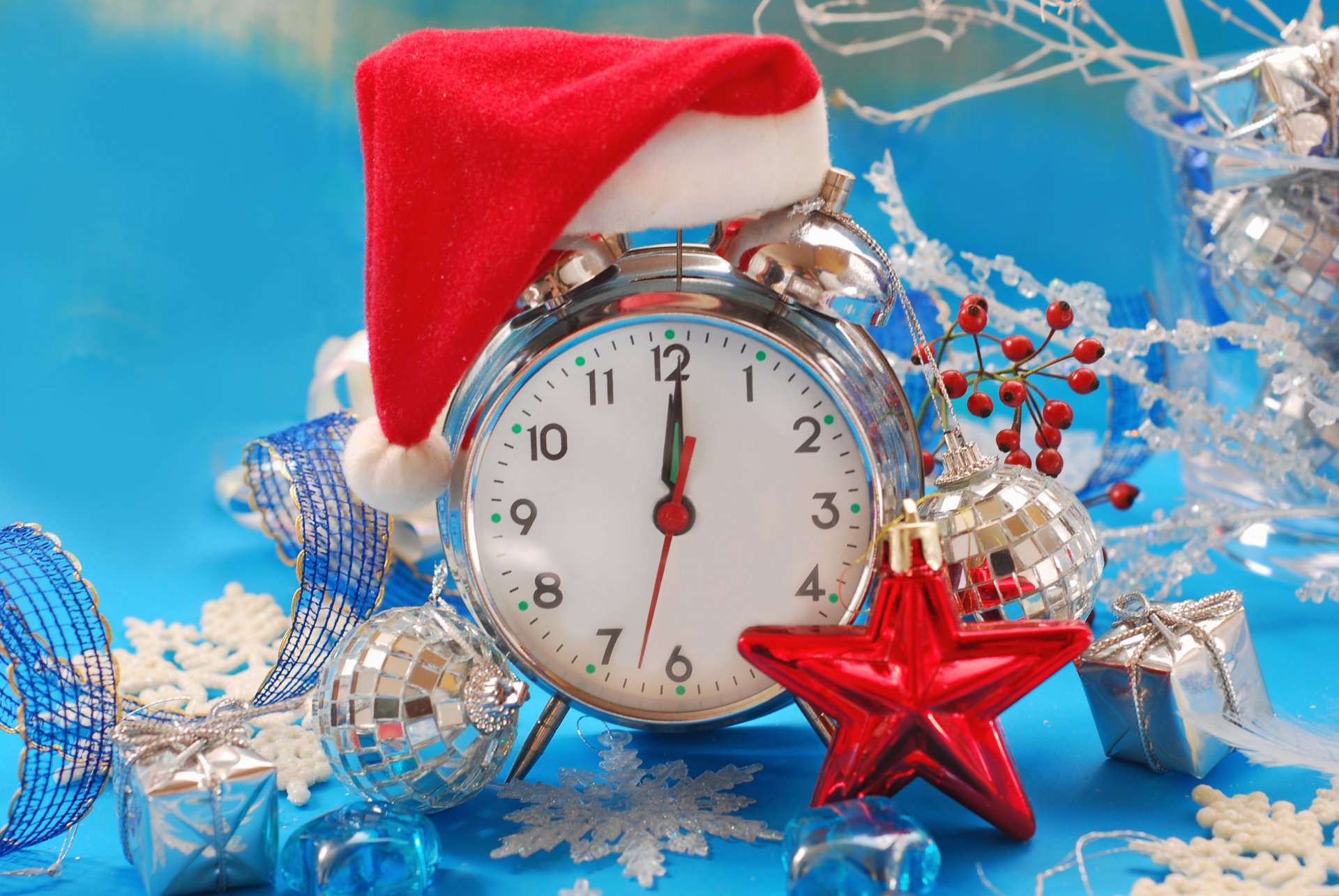 weihnachten dekoration neujahr uhr