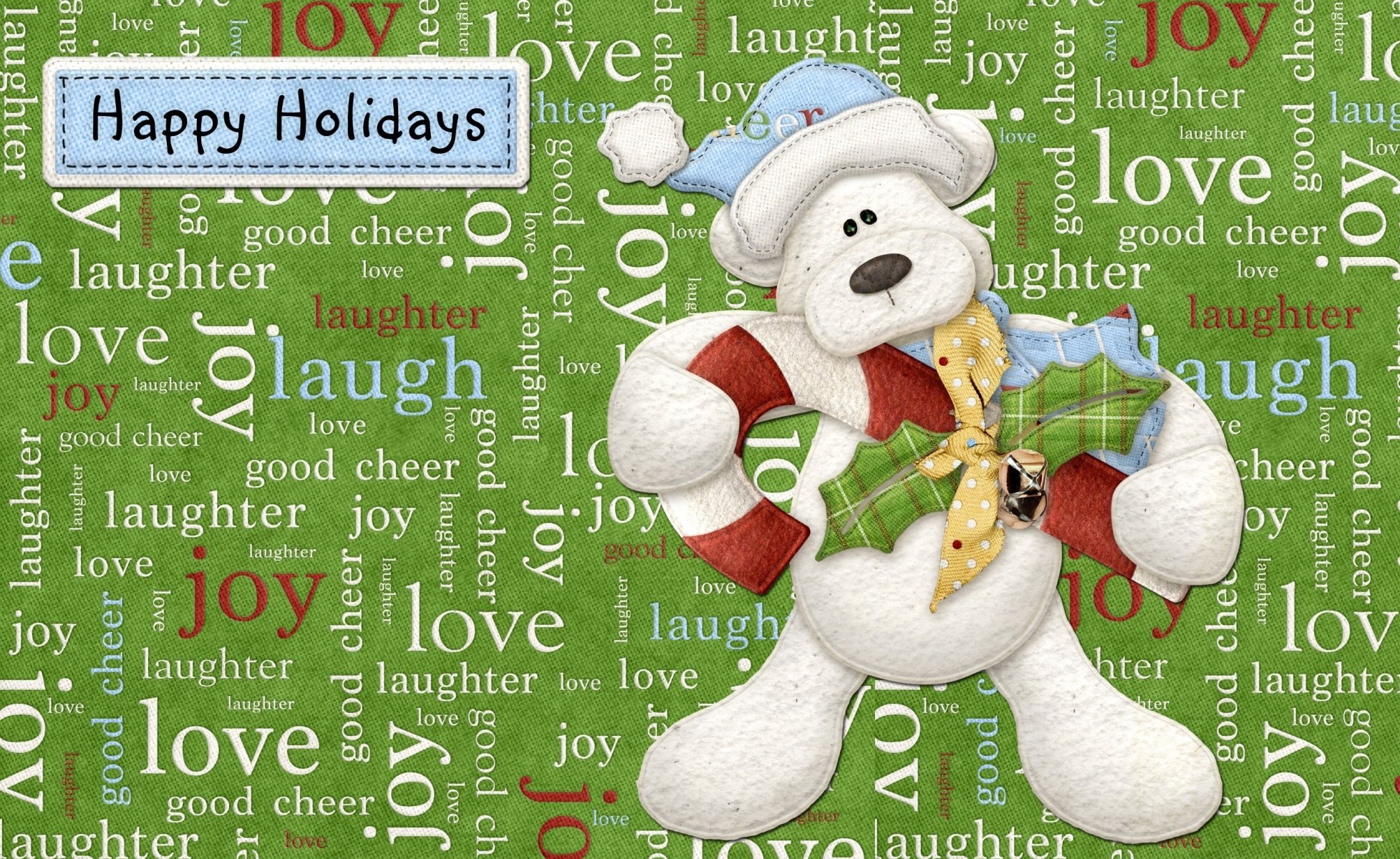 bear holiday inscriptions holidays happy