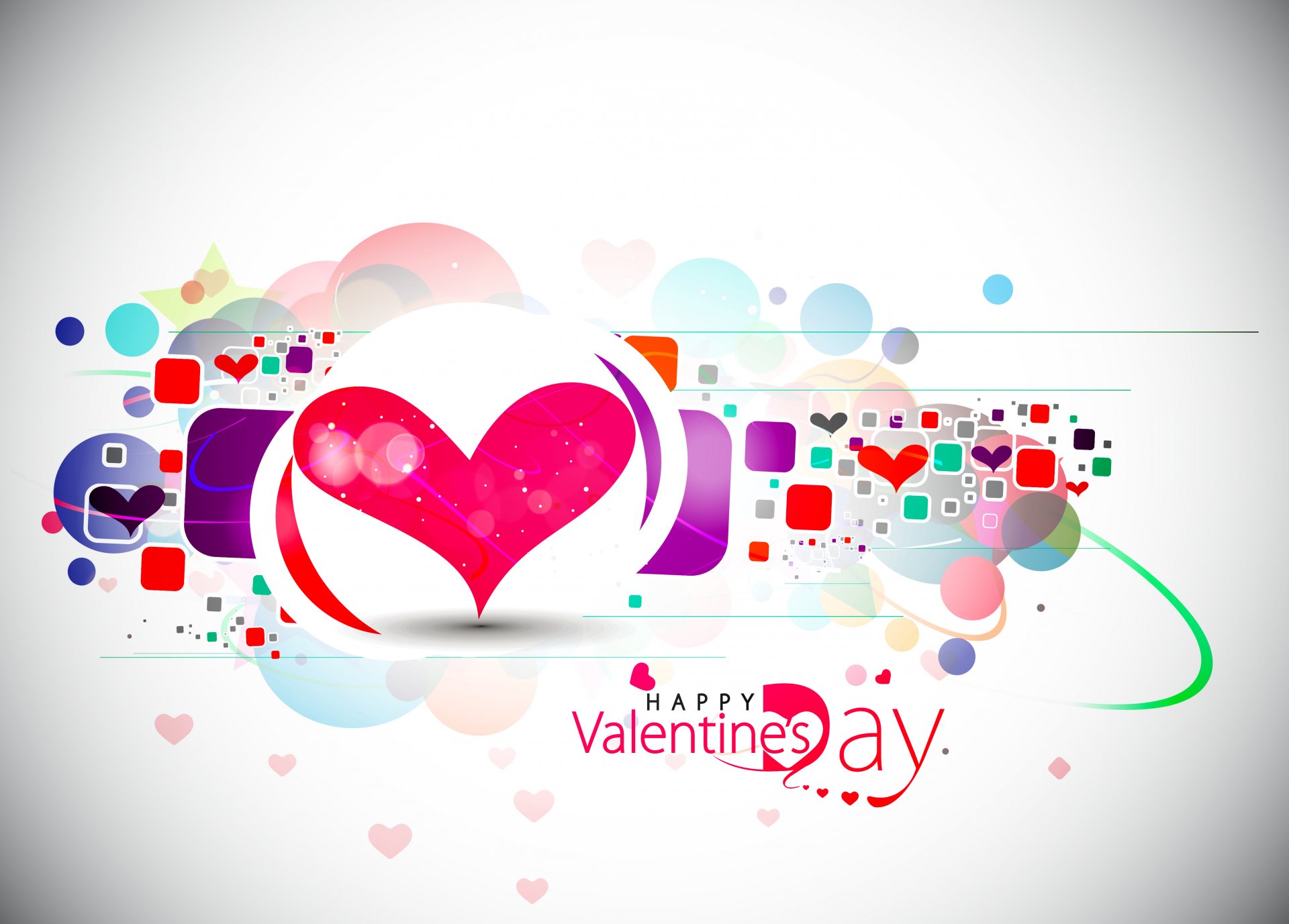 happy valentine s day valentine s day holiday vector heart abstract