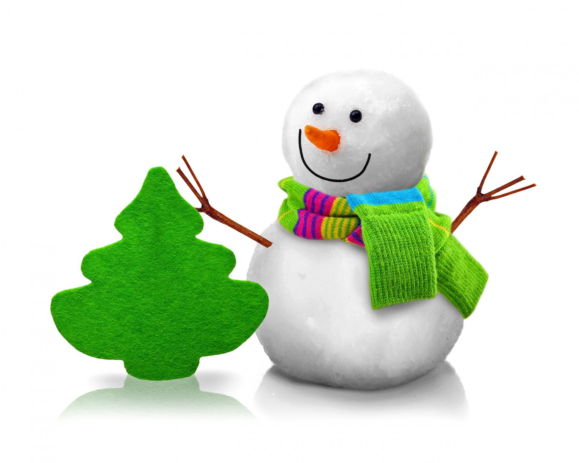 nowman 3d cute christmas new year christmas tree