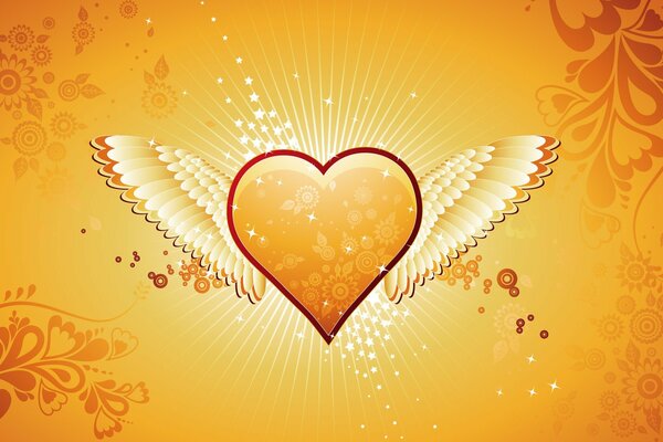 Le cœur de l ange pour le jour de tous