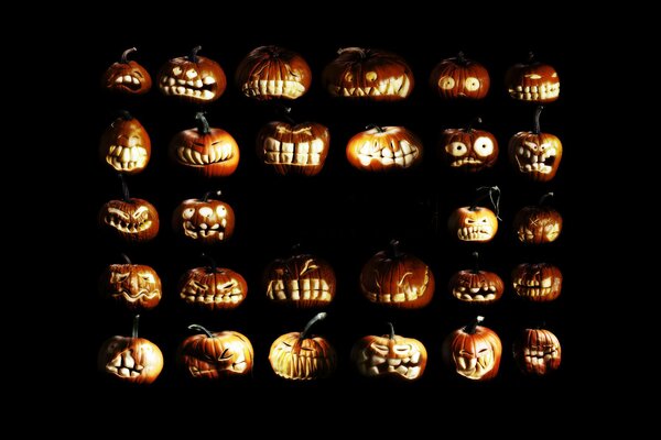 Types of pumpkins for Halloween