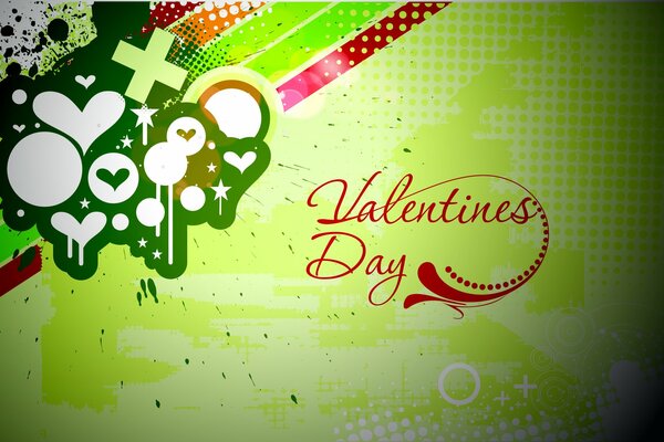 Valentine s Day greeting card in urban style