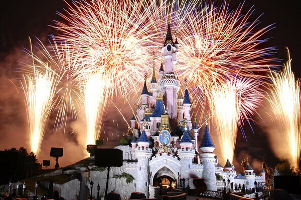 Disneyland, fuochi d artificio-il sogno di chiunque