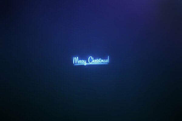 Minimalismus eröffnet mit frohe Weihnachten auf dunklem Hintergrund