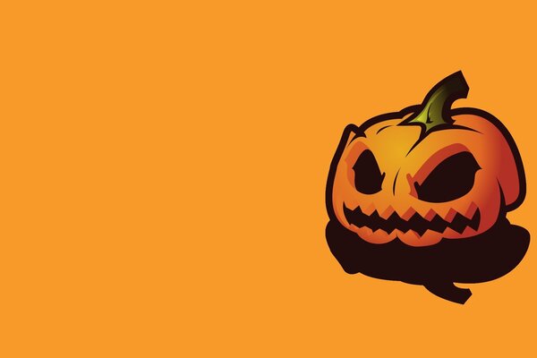 Evil pumpkin for Halloween night