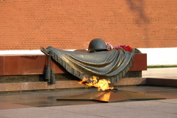 Mémorial Tombe d Un soldat inconnu près du mur du Kremlin