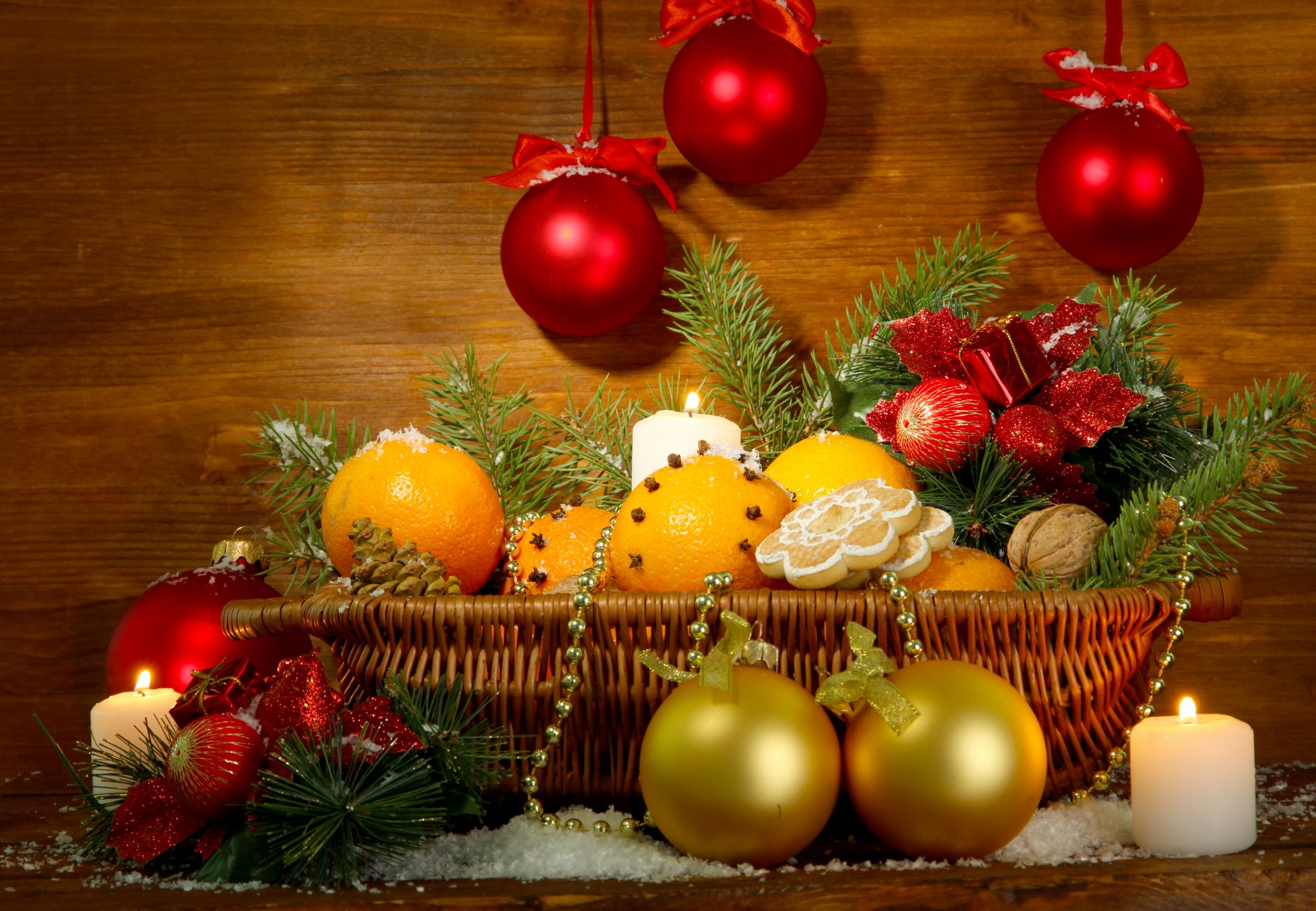 fröhlich weihnachten dekoration laterne neujahr weihnachtsbaum orangen korb