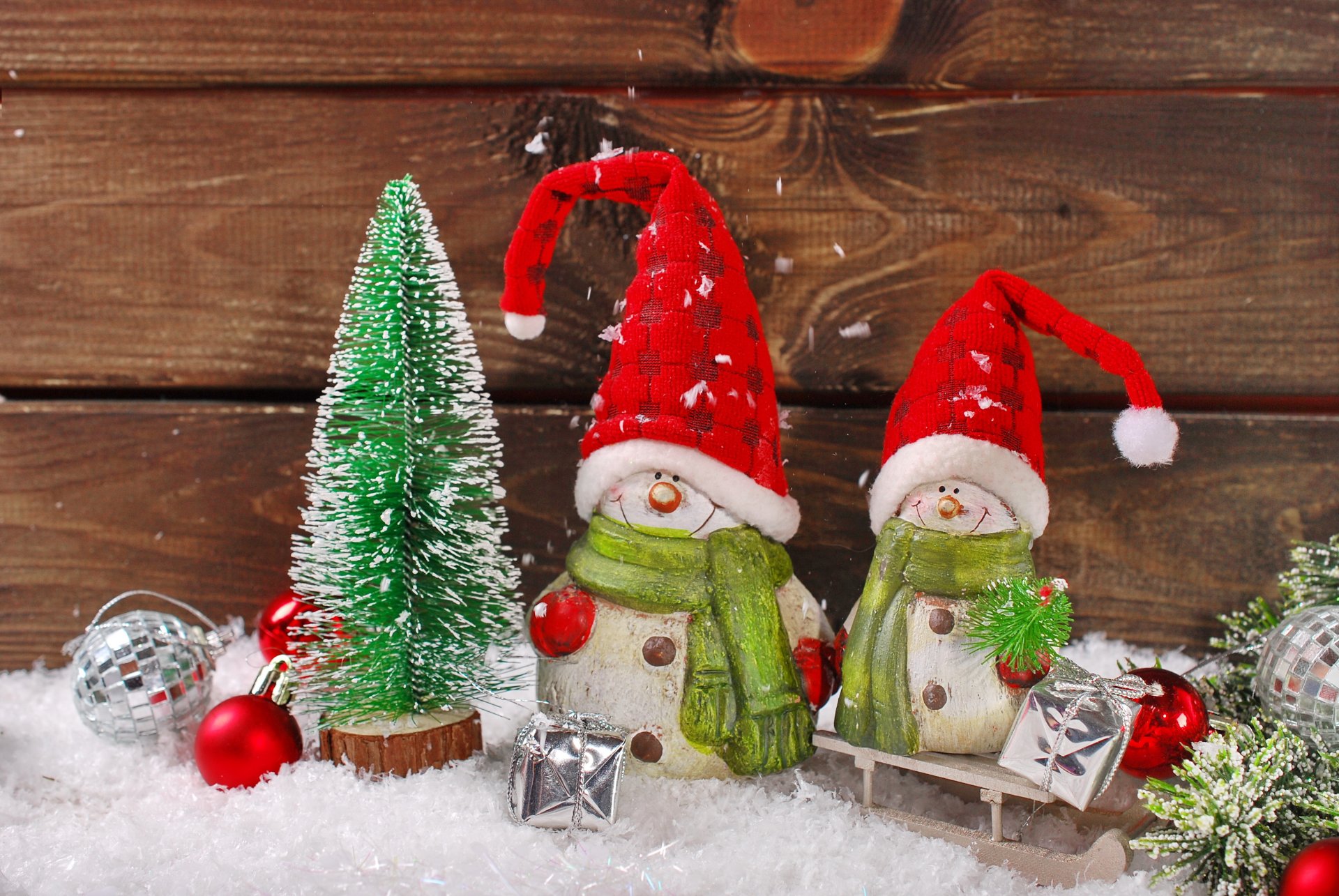 allegro natale felice nuovo anno vintage decorazione giocattoli pupazzi di neve