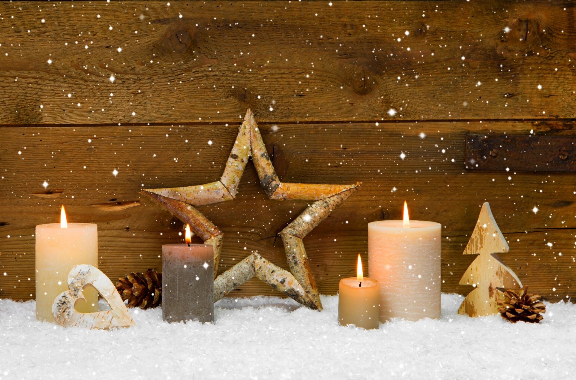 winter candles star cones rest merry christmas christmas decoration heart holiday winter merry christmas christmas decorations star