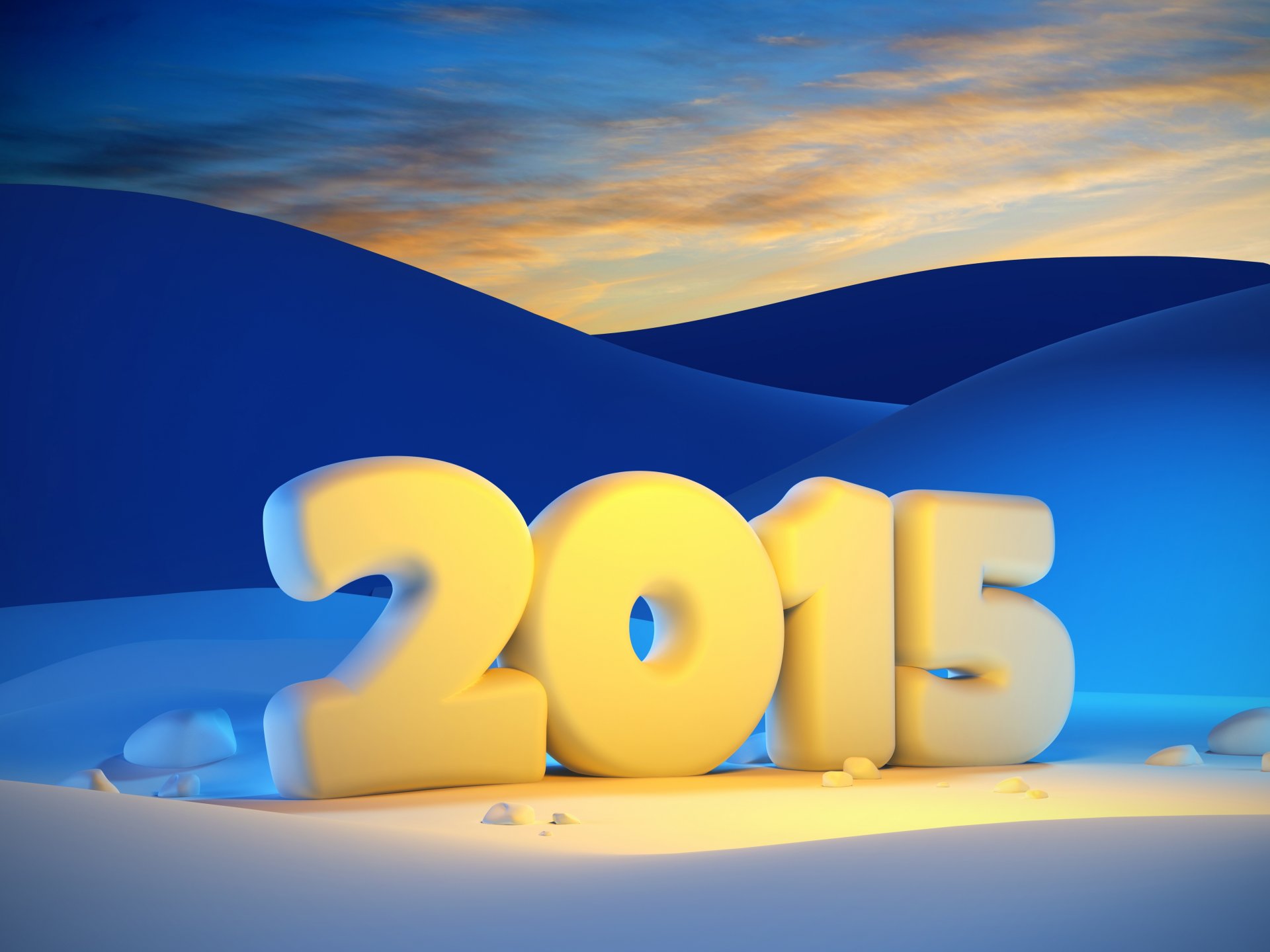 happy new year 2015 winter snow night light