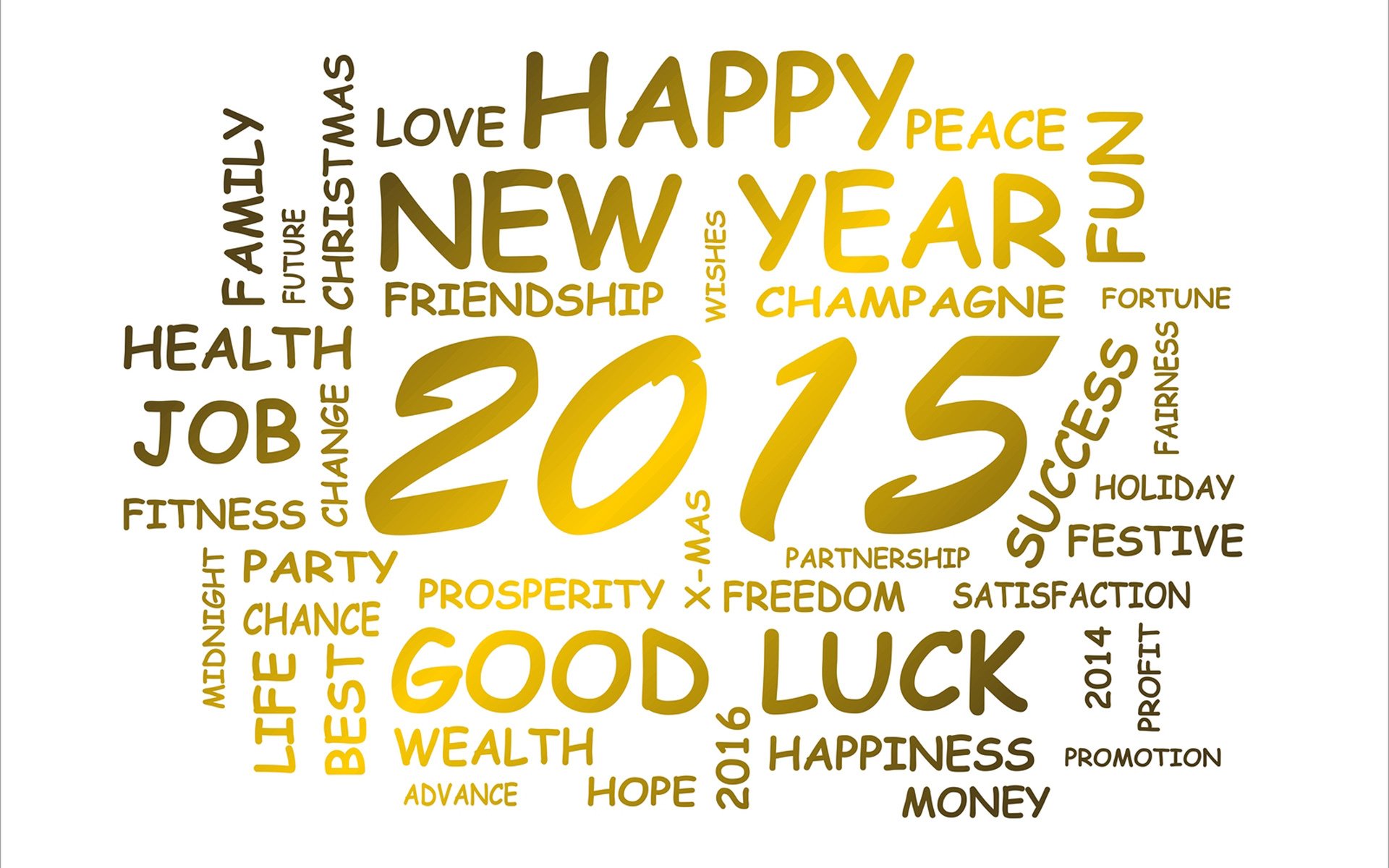 2015 new year word