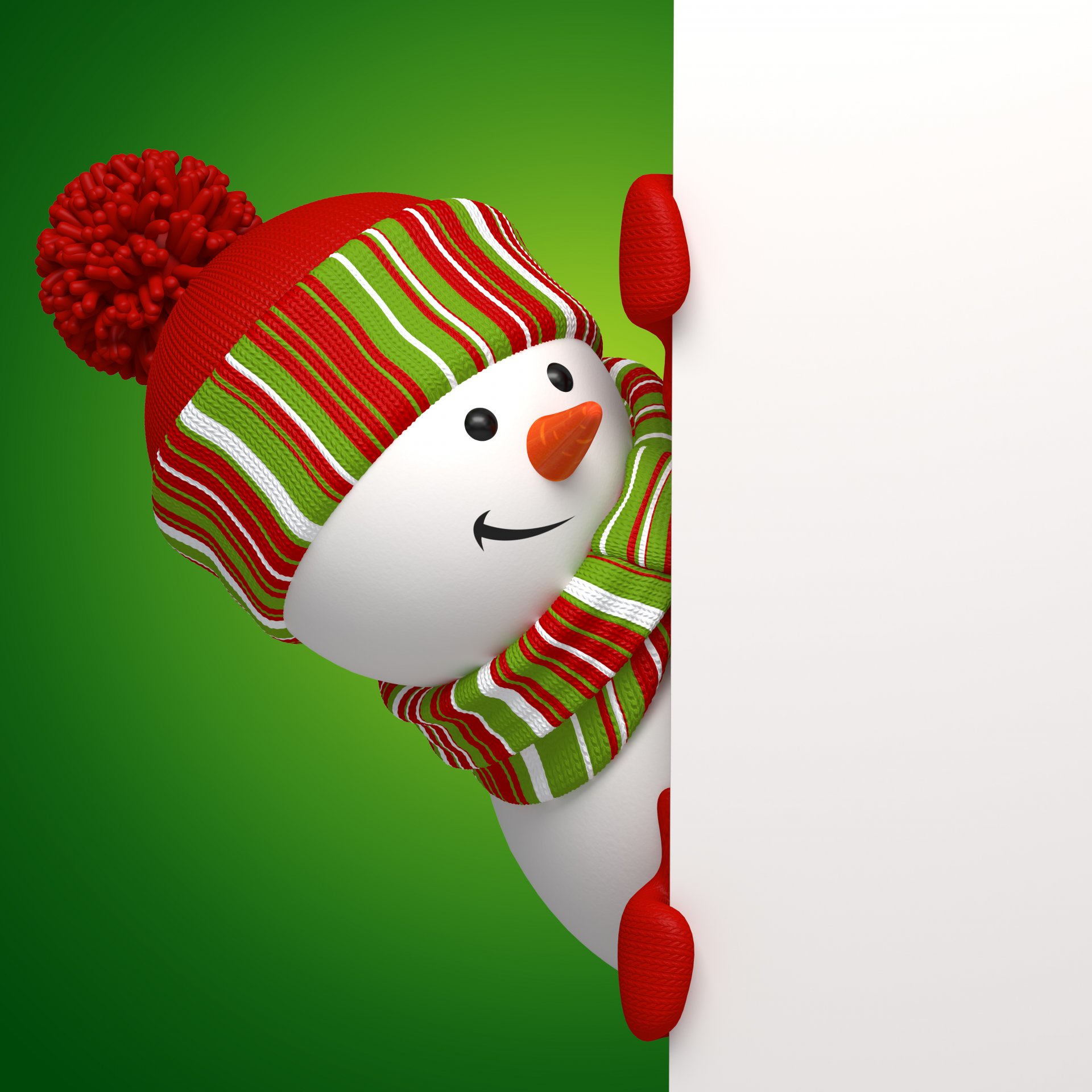 pupazzo di neve 3d banner natale nuovo anno