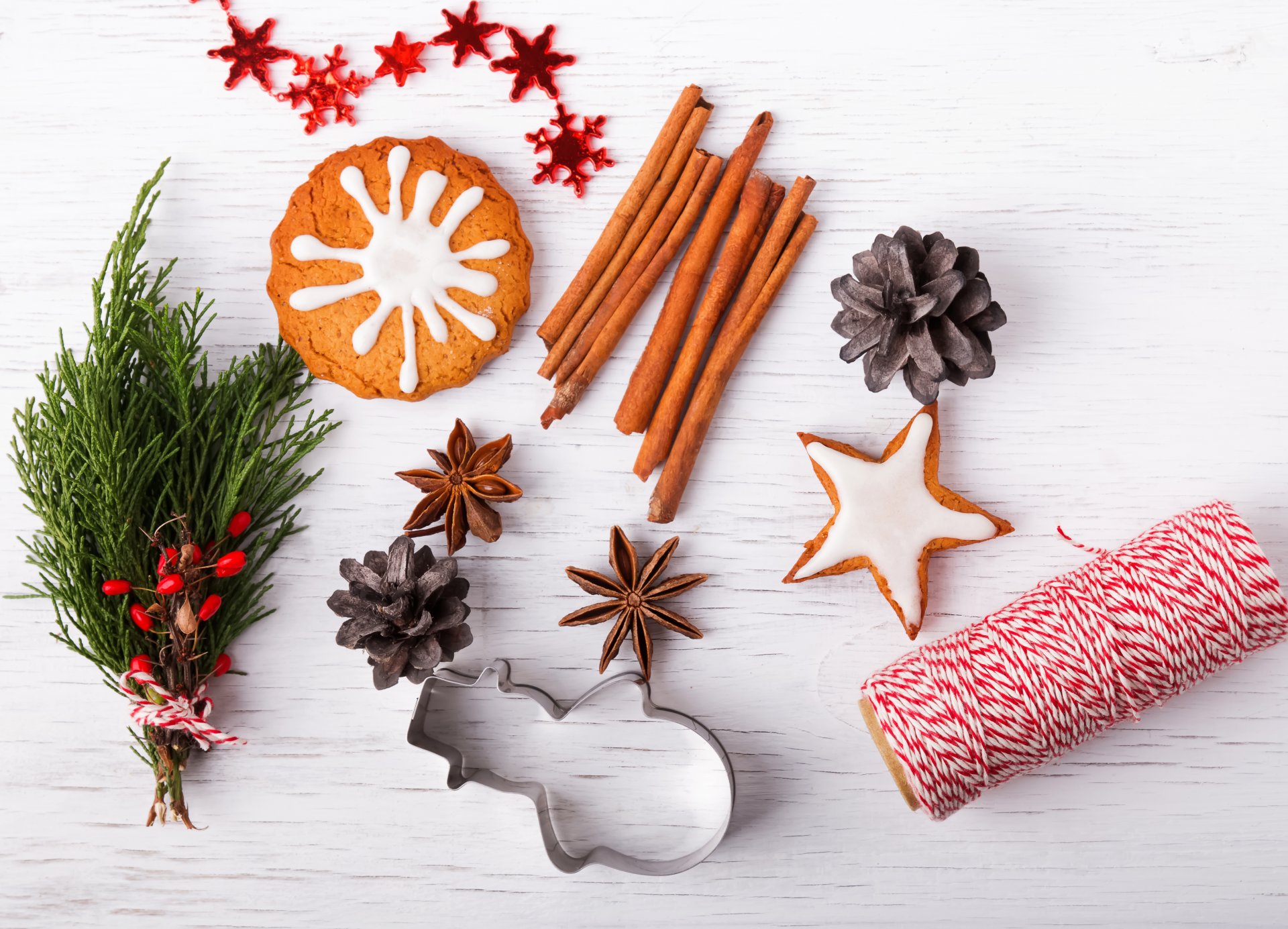 navidad decoración año nuevo galletas especias canela