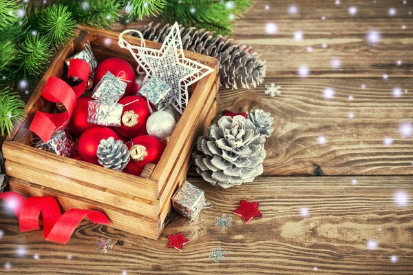 frohe Weihnachten Dekoration Baum Neujahr Ballons Weihnachtsbaum Schnee