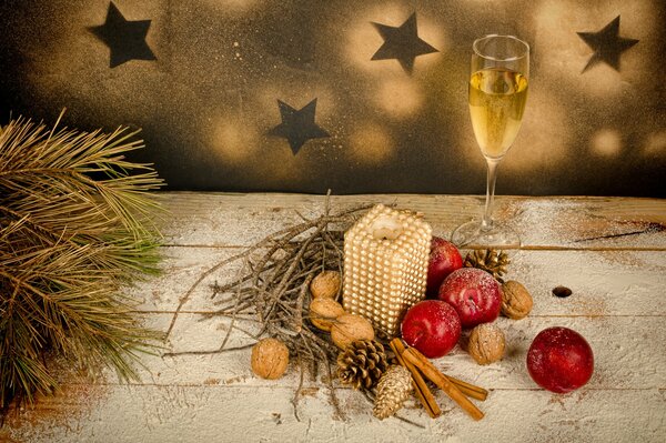 Decoración de mesa para Navidad