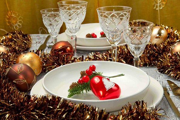 New Year s table setting