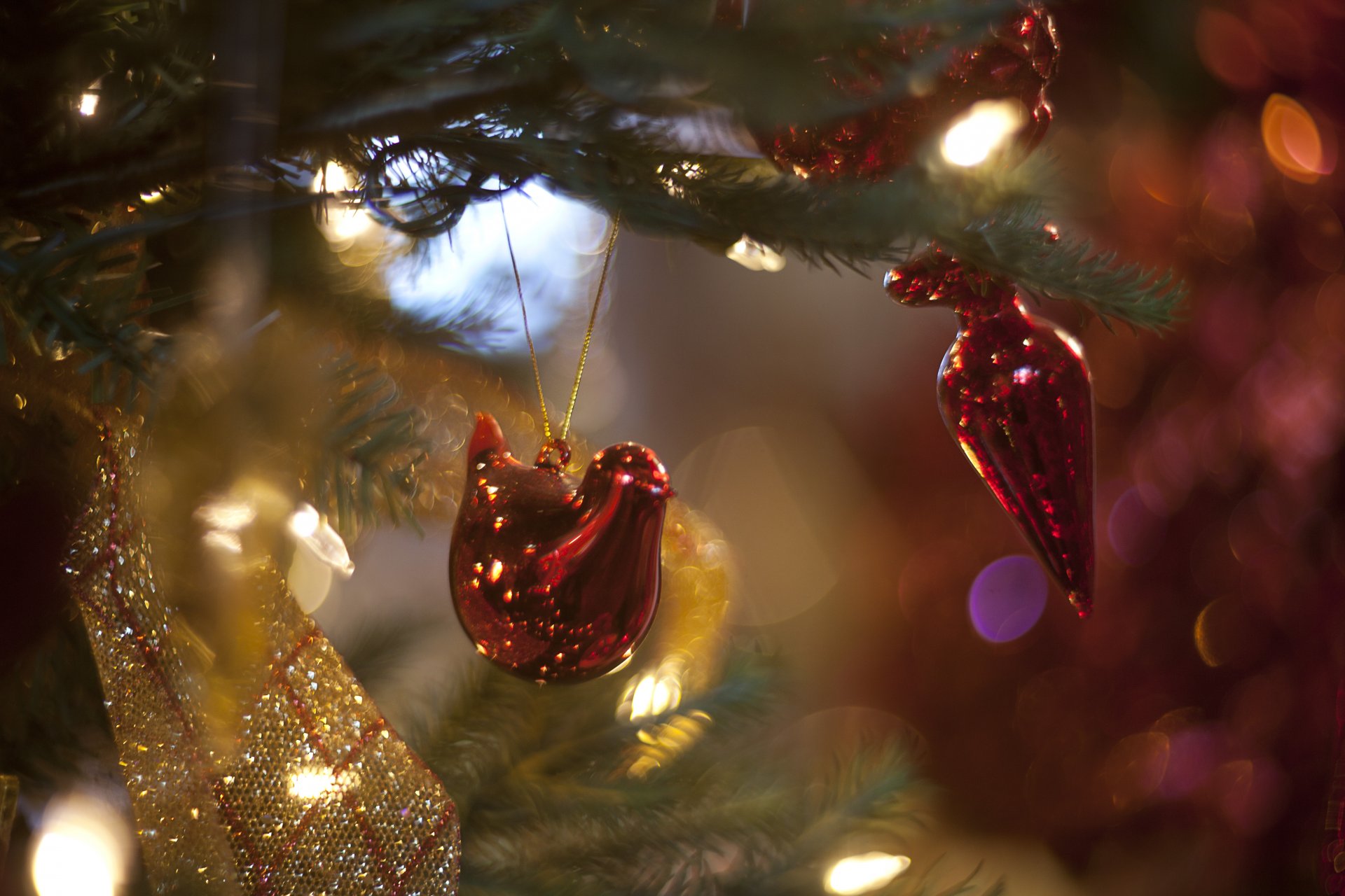 nouvel an prizdnik jouets lumières arbres de noël