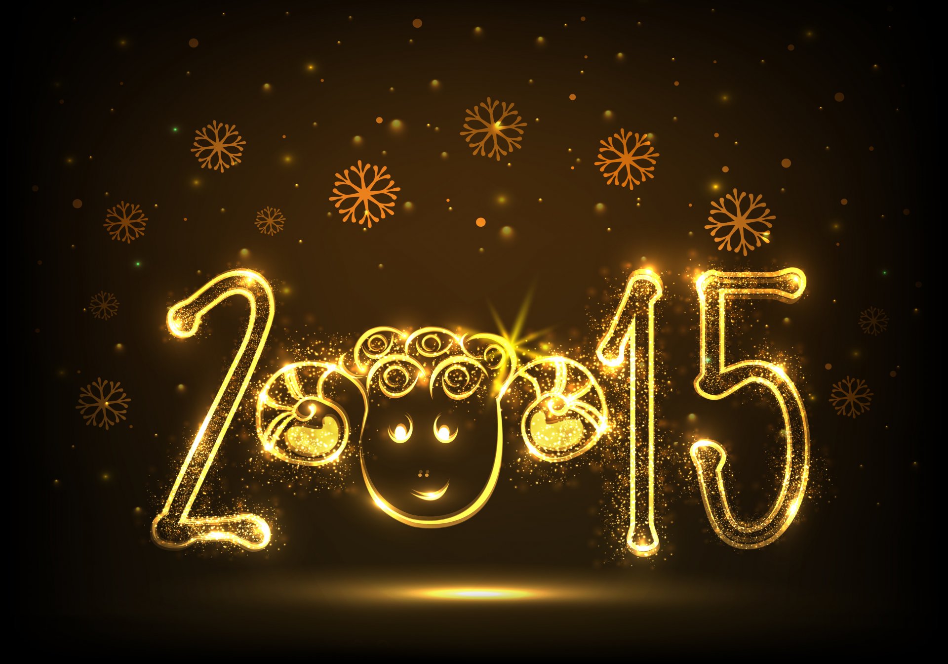 golden happy new year 2015 happy new year