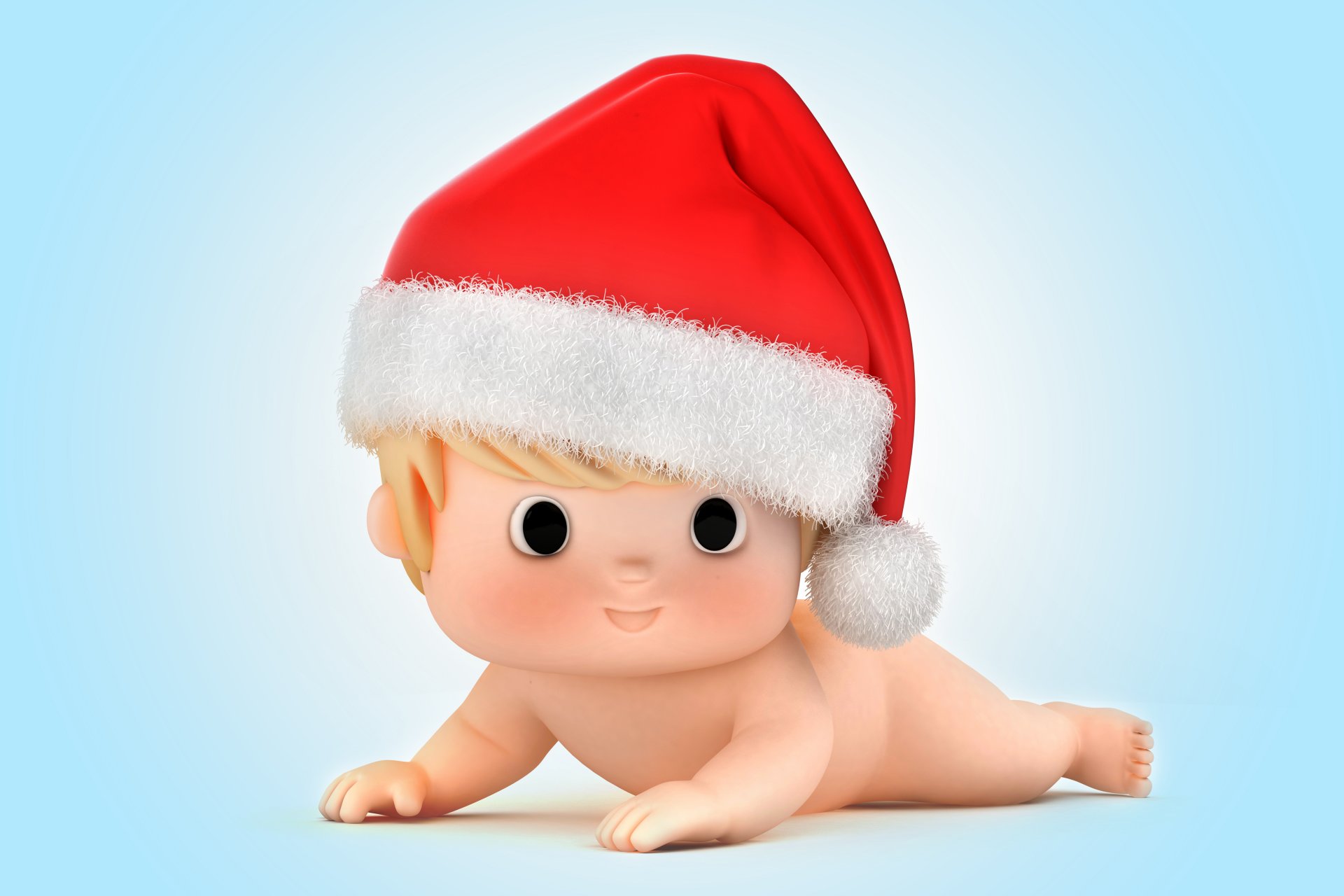 babbo natale babbo natale 3d bambino bambino natale bambino nuovo anno