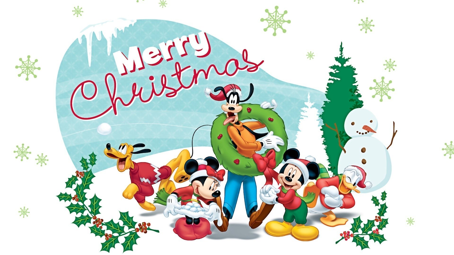 mary navidad mickey mouse pluto donald goofy minnie árbol de navidad regalos