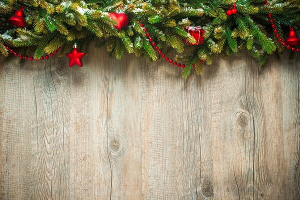 Branches de Noël comme décorations