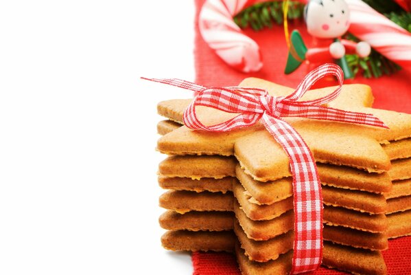 Biscuits de Noël en forme d étoiles