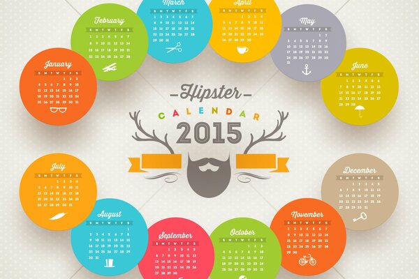 Funny calendars. Calendar Clock