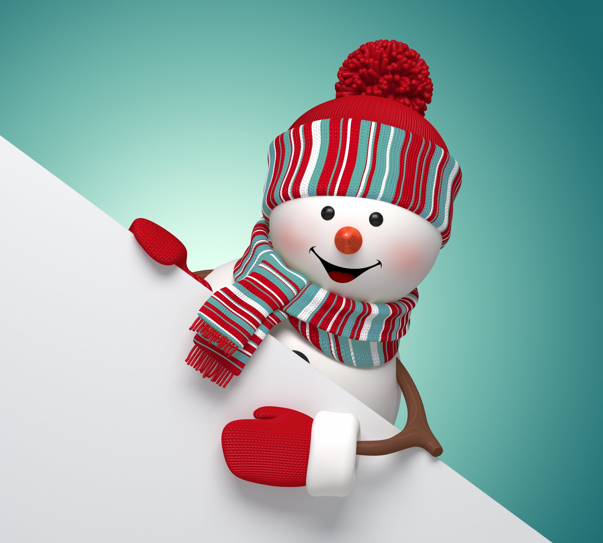 nowman 3d merry christmas new year