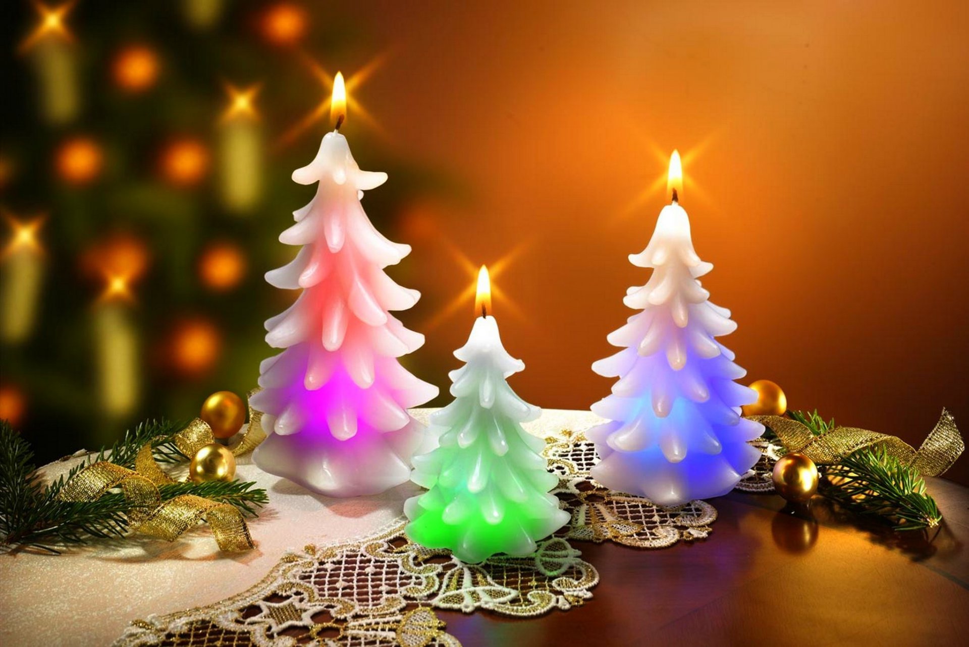 new year christmas candle decoration ribbons balls decorations ribbon balls holiday happy new year merry christmas holiday candle