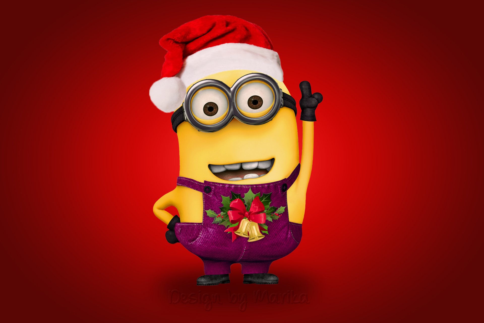 christmas minion santa marika design new year