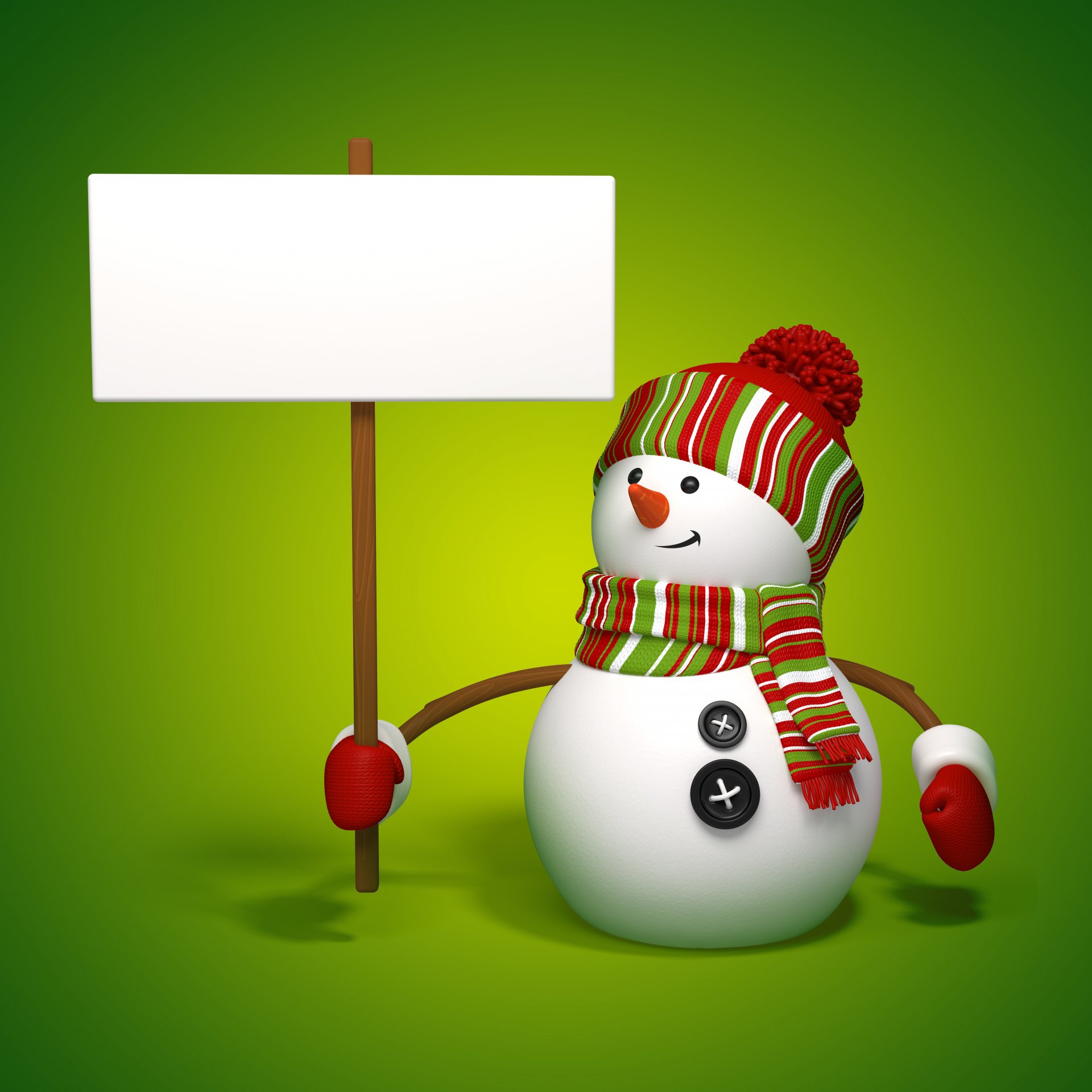 bonhomme de neige 3d bannière noël nouvel an