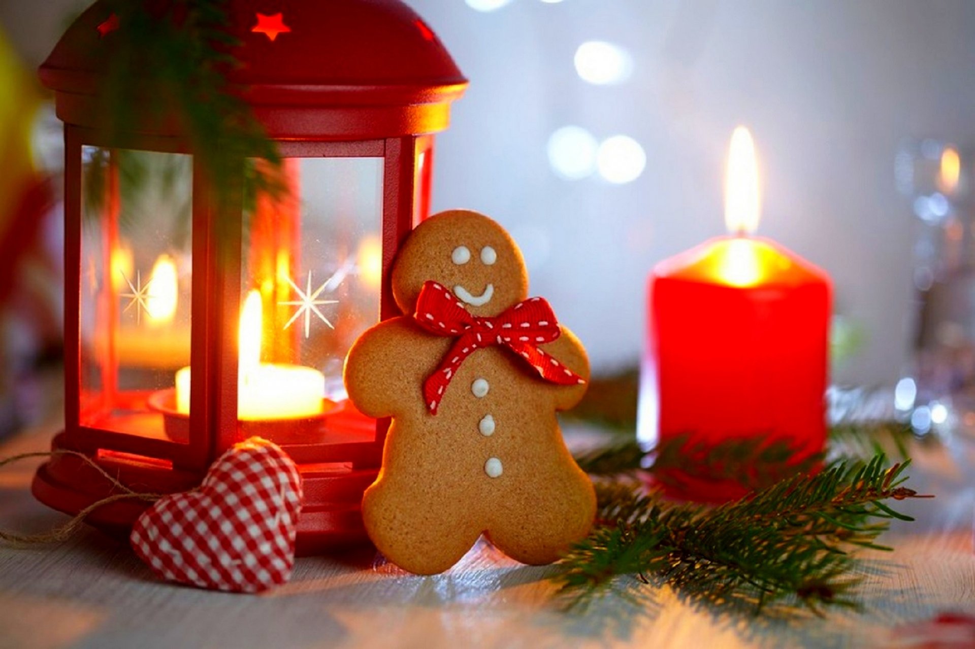 vacances nouvel an noël décoration de noël lanterne bougie coeur biscuits vacances bonne année joyeux noël décoration de noël biscuits