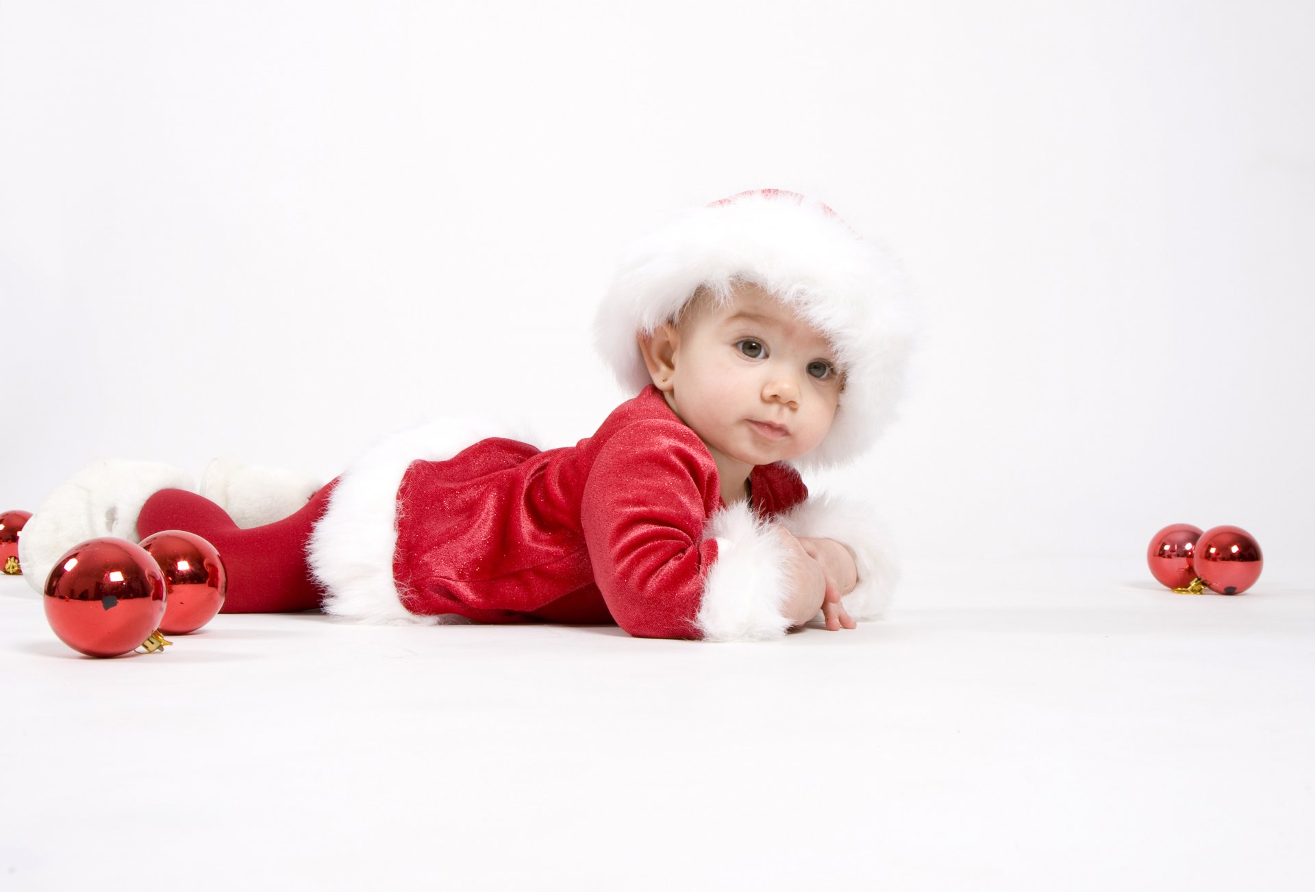 nouvel an noël vacances enfant père noël bébé père noël