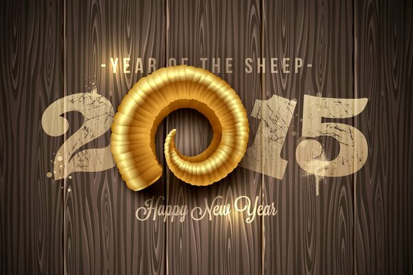 Happy New year Golden Sheep