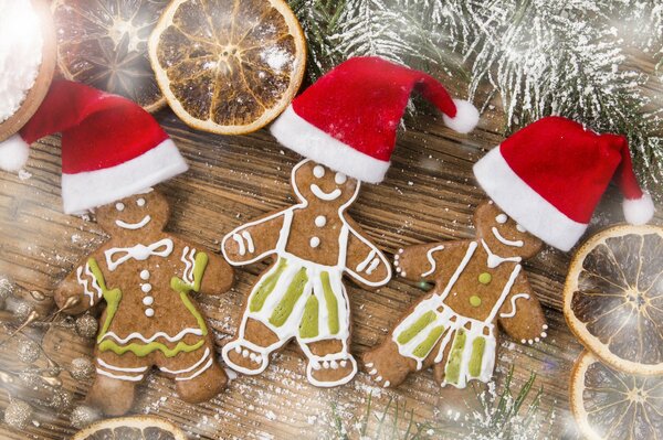 Hombres de pan de jengibre de Navidad