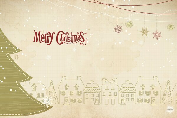 Merry Christmas Greeting Card