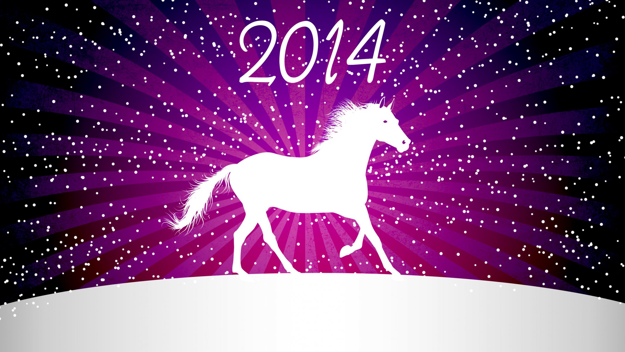 2014 new year vector minimalism snow winter cold