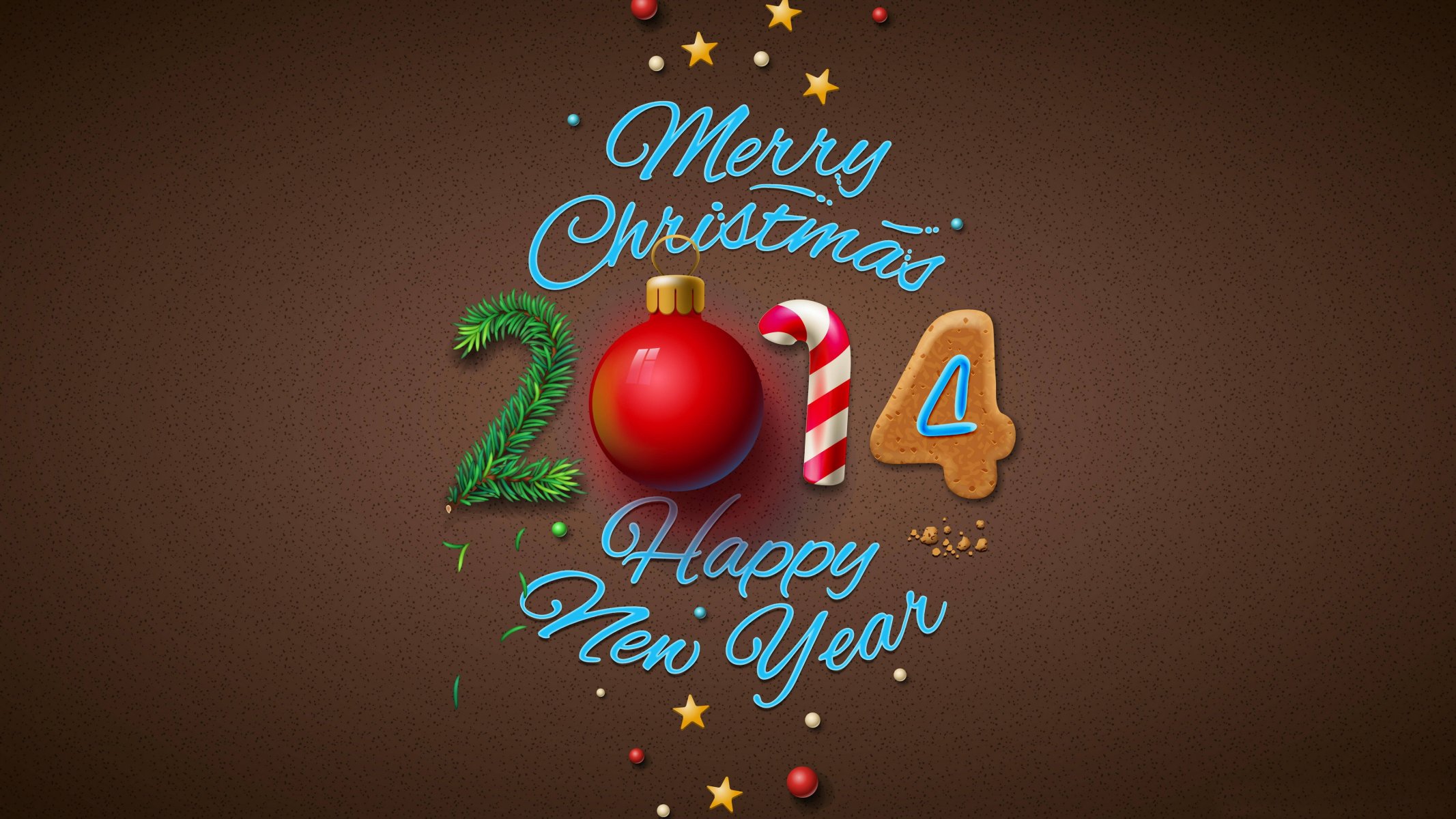 new year 2014 merry christmas christmas tree wallpaper ball