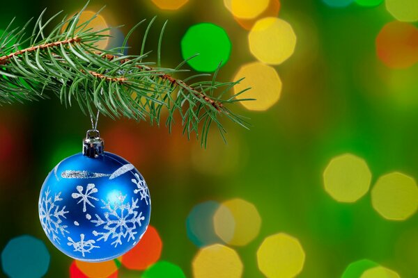 Árbol de Navidad decoración árbol de Navidad juguete bola con copos de nieve