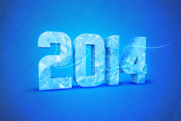 Świąteczne tło pulpitu to nowy rok 2014 wykonany w Photoshopie