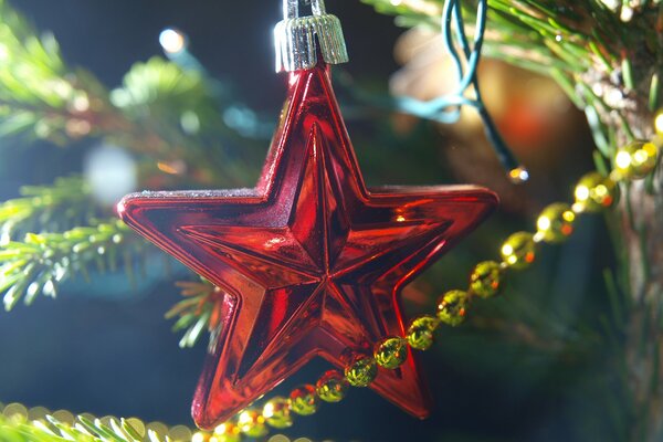 Arbre de Noël étoiles pour les vacances du Nouvel an