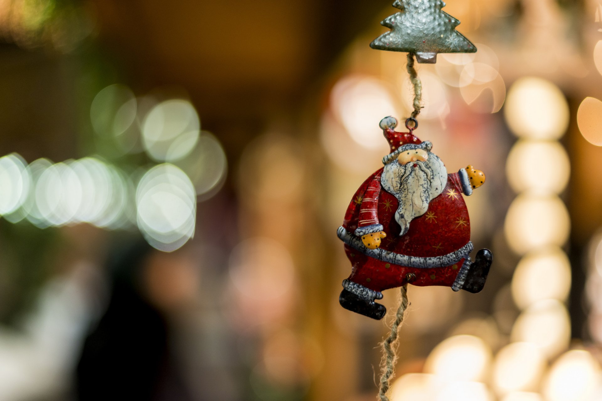 anta claus toys decoration rope focus blur