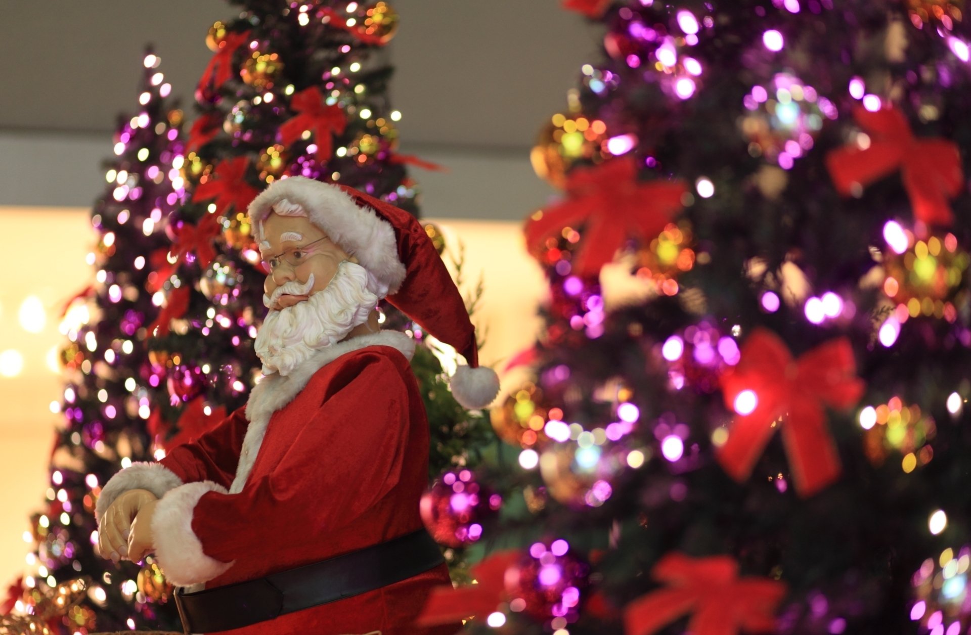 babbo natale albero di natale occhiali vacanze babbo natale barba baffi bambola