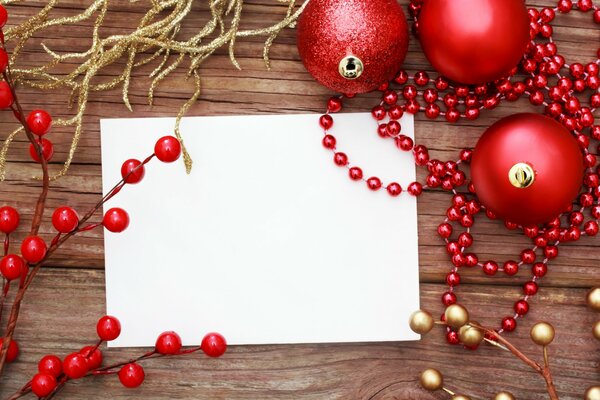 Christmas decorations on the table