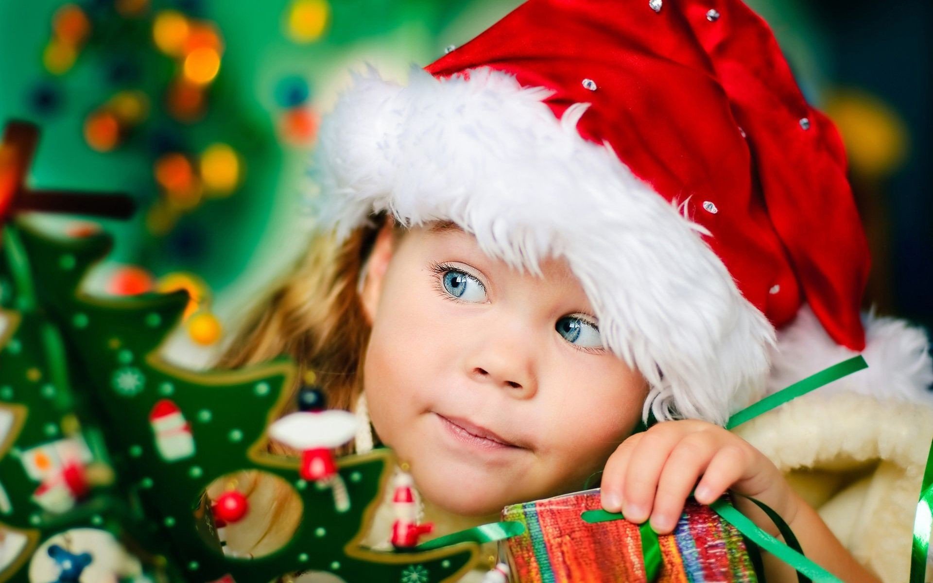 nuovo anno vacanza ragazza bambini natale decorazioni regali