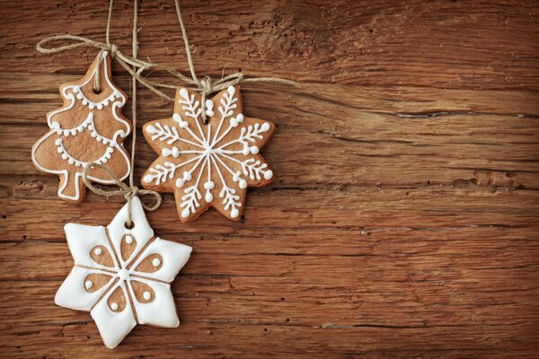 Beautiful ginger cookies for Christmas